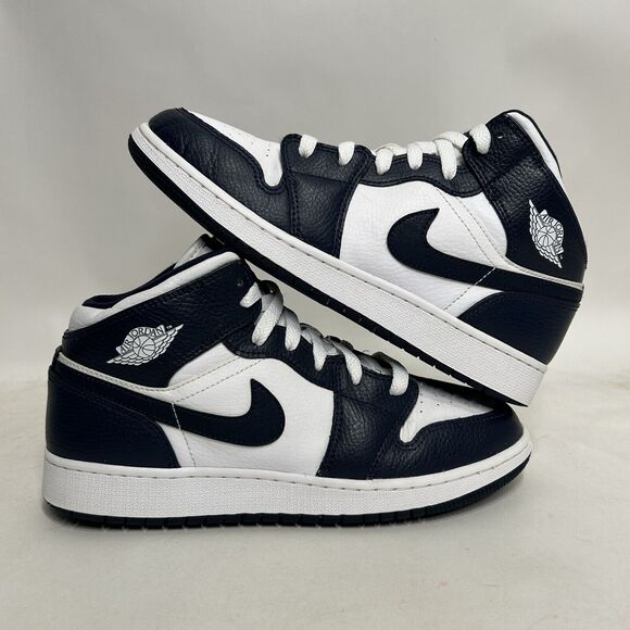 Nike Shoes Air Jordan Air Jordan 1 Mid GS “Obsidian” 2024 - Picture 1 of 8
